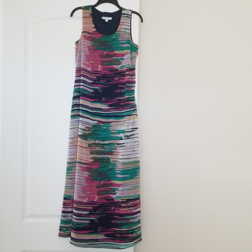 Brand new Lizclaiborn multi color maxi dress